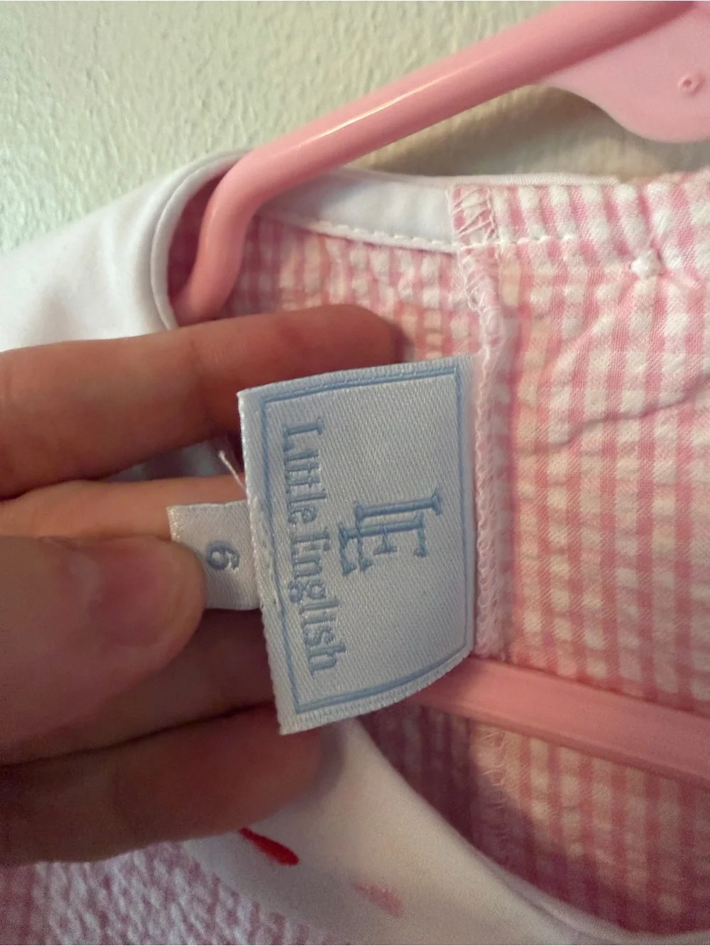 Little English Pink Heart Smocked Dress